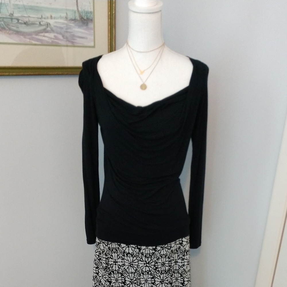 Mossimo Black Long-sleeved Top